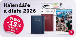 Kalendáře a diáře 2026 - předprodej 15 % SLEVA