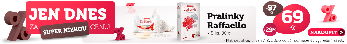 Jen dnes: Pralinky Raffaello k MDŽ jen za 69 Kč