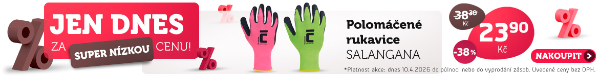 Jen dnes: Polomáčené rukavice SALANGANA jen za 23,9 Kč